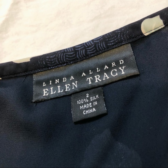 Linda Allard Ellen Tracy Silk Floral Maxi Skirt Black - Picture 3 of 4